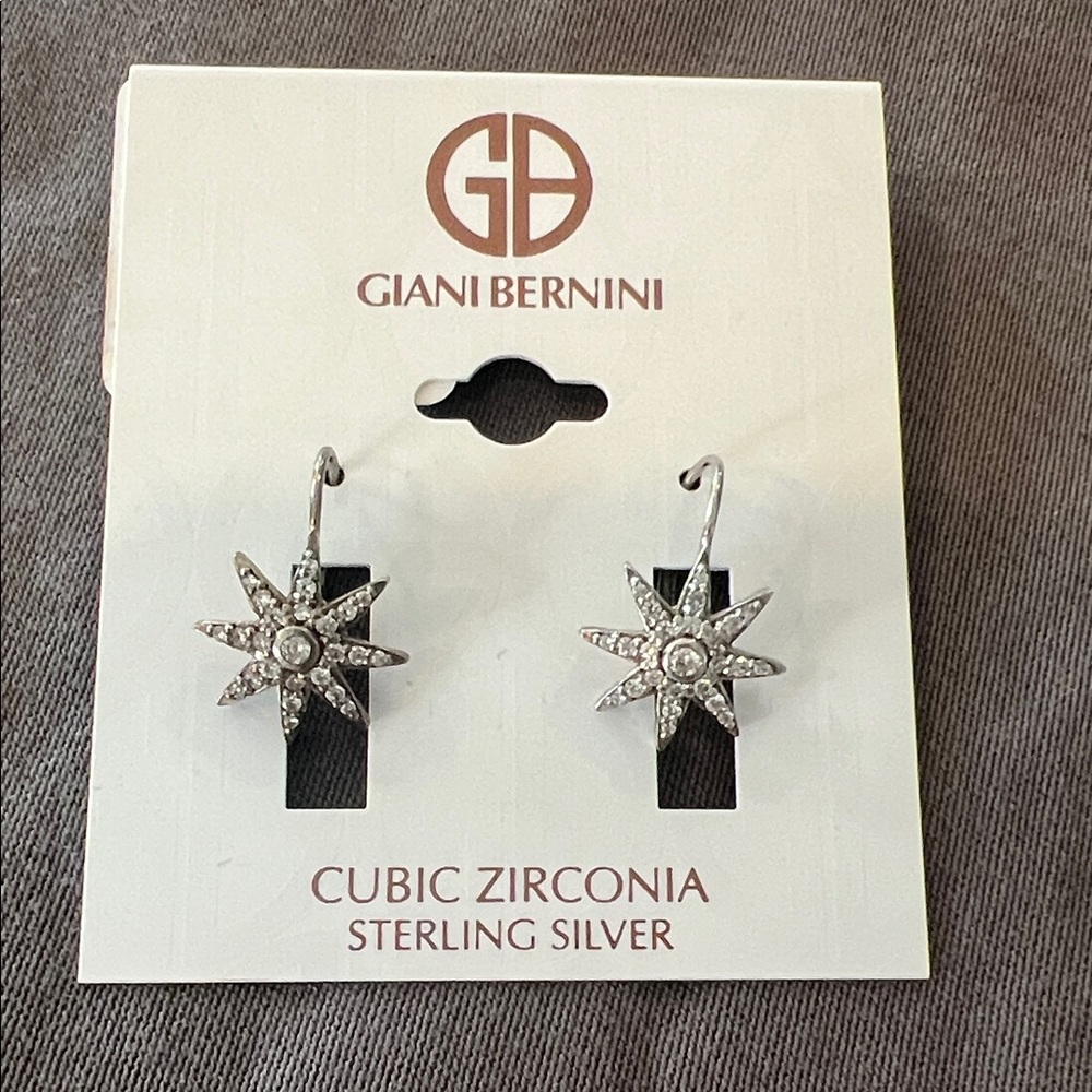 Giani Bernini Silver Starburst Earrings
